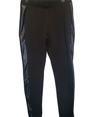 Vince Camuto Black Ponte Knit Tuxedo Leggings